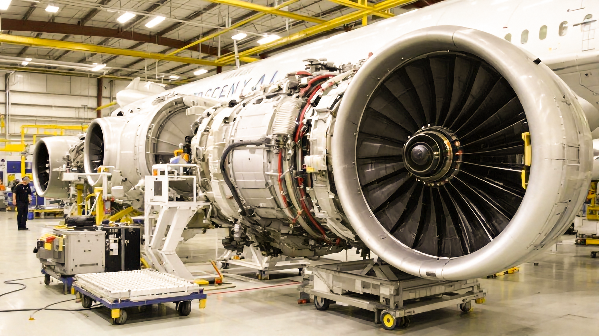 Aviation parts brokers and ERP solutions – jet engine repair hangar im